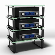 Schroers & Schroers LADON Audio 708/4 Clear Glass Black