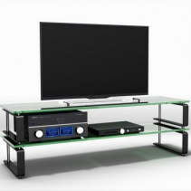 Schroers & Schroers LADON TV 1340 Base/2 Clear Glass Black